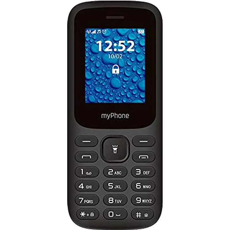 myPhone 2220 Tastentelefon, große Tasten, Farbdisplay 1,77", Akku 600 mAh, Fackel, Radio, mp3, Dual-Sim, bluetooth, Mobiltelefon für Senioren, beleuchtete Tasten, Schwarz, tastenhandy, seniorentelefon – Bild 1