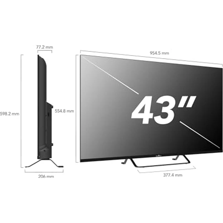 Smart Tech 43FV02V, 43 Zoll Smart TV mit Full HD, VIDAA, Bluetooth, Dolby Audio – Bild 3