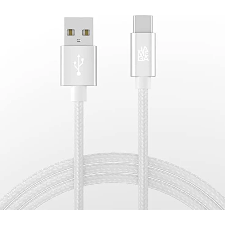 JAMEGA USB-C Kabel Nylon, Schnell Ladekabel 1m, Datenkabel für Samsung, Huawei, HTC und LG, 5 Gbps, Knickschutz, hohe Langlebigkeit – Bild 7