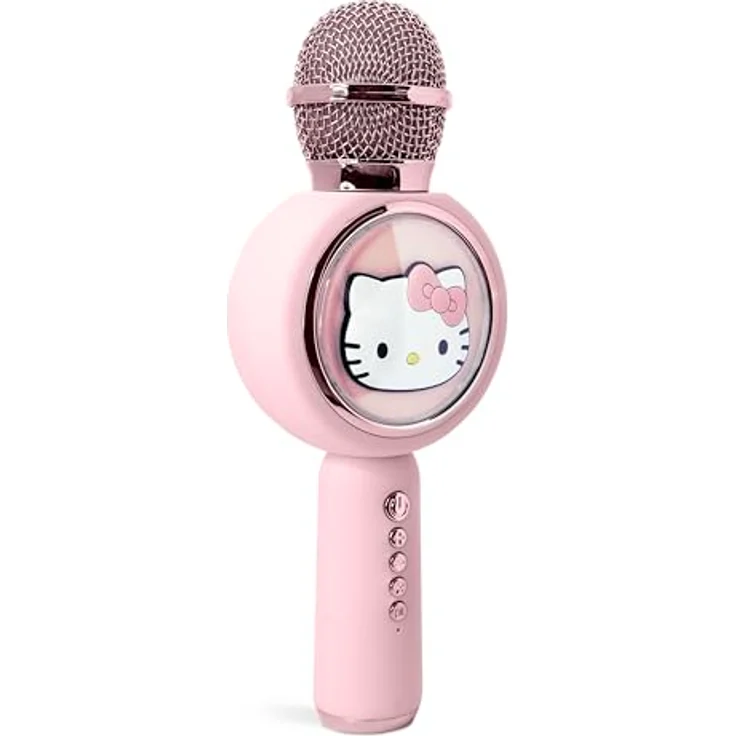 OTL Mikrofon Hello Kitty Bluetooth Karaoke-Mikrofon mit LED-Leuchten, pink – Bild 5