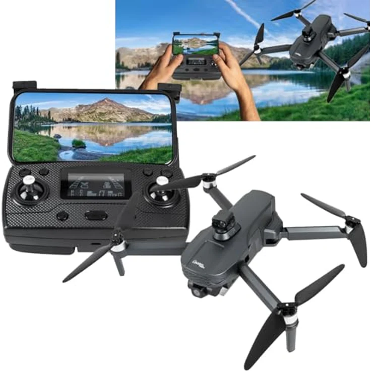 Casativo Profi GPS-Drohne, faltbar mit 4K-Kamera, 360° Hindernis-Erkennung, 6-Achsen Gyroskop, Brushless Motor – Bild 8