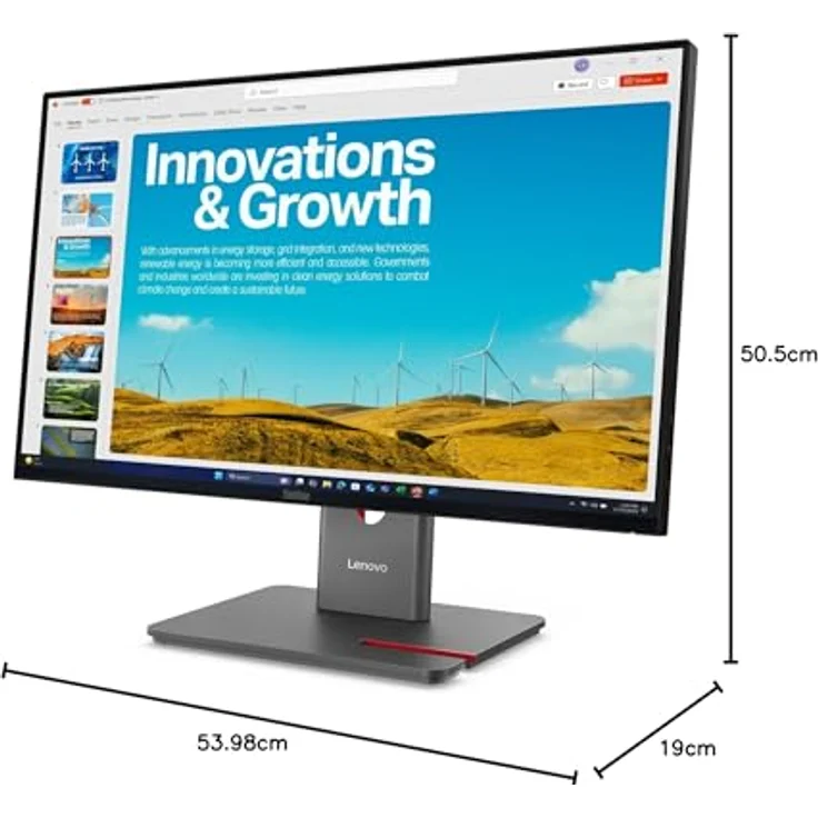 Lenovo ThinkVision P24QD-40, 24 Zoll LED-Monitor mit 2560 x 1440 QHD, 120 Hz, IPS, 300 cd/m², DisplayHDR 10, USB-C, finsternis schwarz – Bild 8