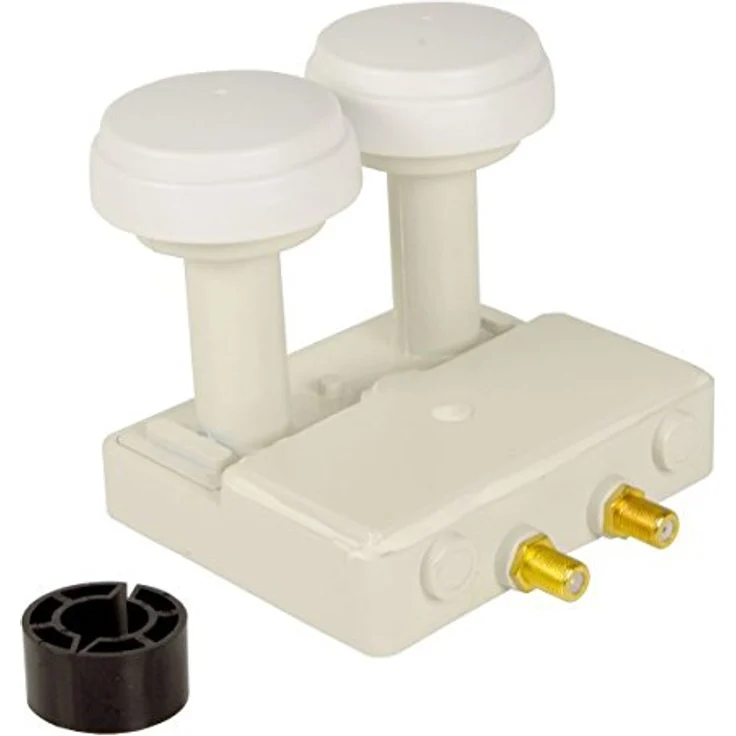PremiumX Satelliten-Komplettanlage 80cm, Twin Monoblock LNB für Astra und Hotbird, für 2 Teilnehmer, inkl. 4X F-Stecker – Bild 5
