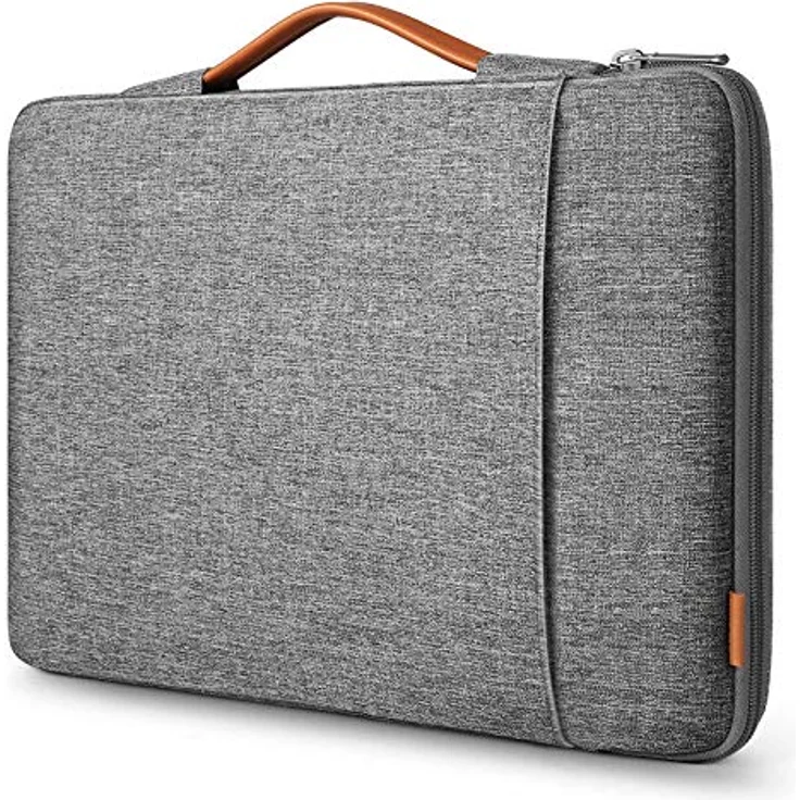 Inateck 360° Rundumschutz 16 Zoll Laptophülle Tasche Kompatibel 16 MacBook Pro M3/M2/M1 Pro/Max A2991 2023-2019, 15 MacBook Pro 2013–2015, MateBook D15, 15 Surface Laptop 3/Surface Book 2, Grau – Bild 1