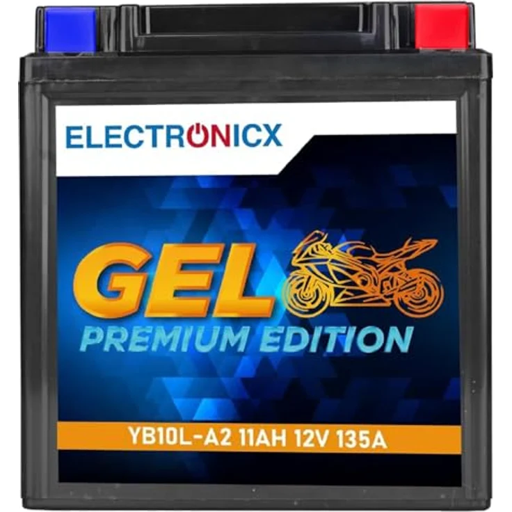 Electronicx Extreme Edition GEL Motorradbatterie 11Ah 12V - wartungsfrei, rüttelfest, auslaufsicher für Motorrad, Roller, Quad, ATV und Scooter – Bild 1