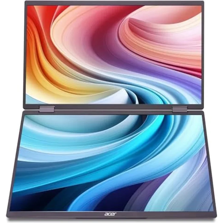 Acer PD163Qbmiuux, 16" Full-HD tragbarer Monitor mit Dual-Screen-Funktionalität und USB Type-C Anschlüssen – Bild 2
