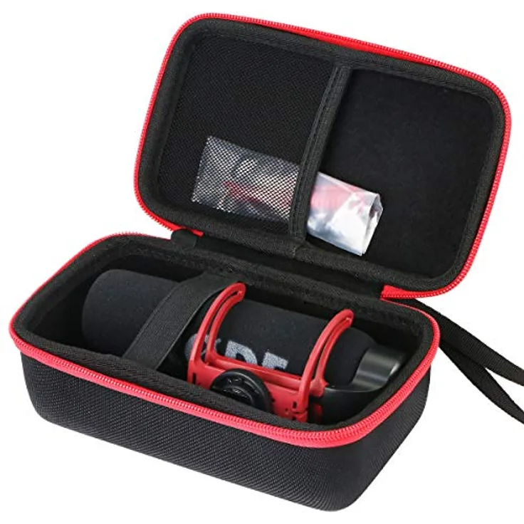 Aenllosi Hart Tasche Hülle für RØDE Rode VidMic Go, EVA Gehäuse, crush-resistent, mit interner Netztasche, 16.75 x 9 x 7 cm