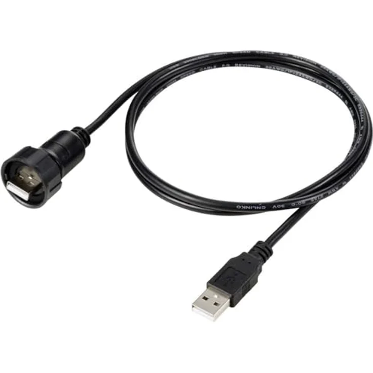 TRU COMPONENTS USB 2,0 Adapter inkl. 1 m Kabel TC-12775064 - Wasserdicht mit Bajonettverschluss – Bild 2