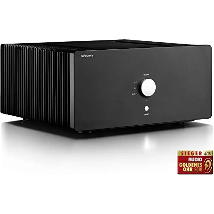 Nubert nuPower A | Schwarze 2 Kanal Endstufe | vollsymmetrischer Analogverstärker | schaltbare High End Endstufe Mono (1 x 2200 W) oder Stereo (2x 1150W) | Class-AB Endverstärker – Bild 2