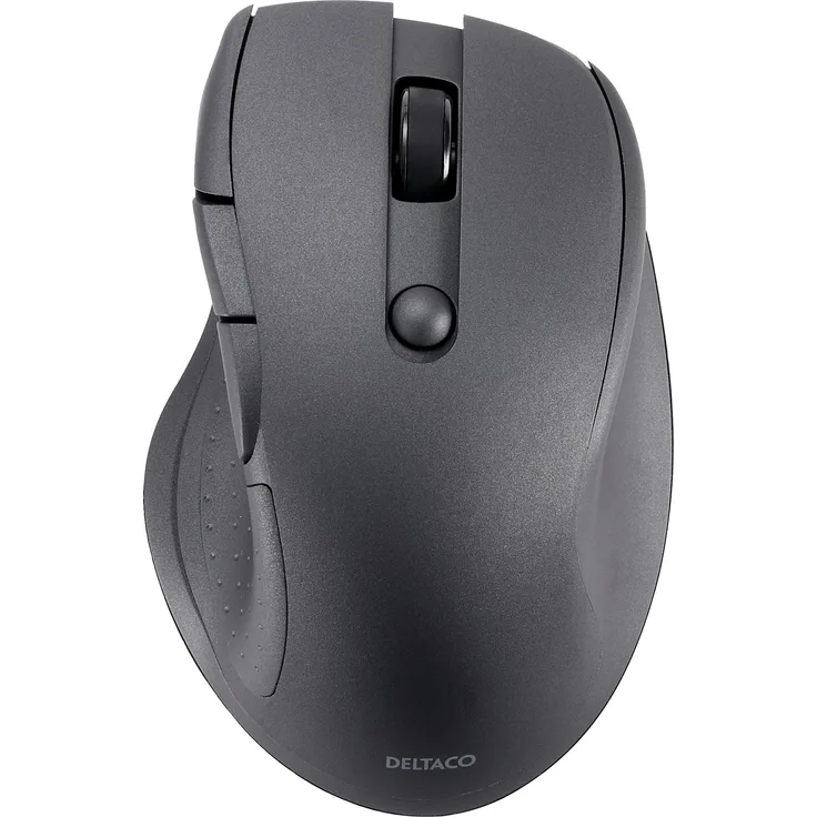 Deltaco Tyli MS-906, Bluetooth Maus mit 5 Tasten, 600-1200 DPI, kabellos, schwarz