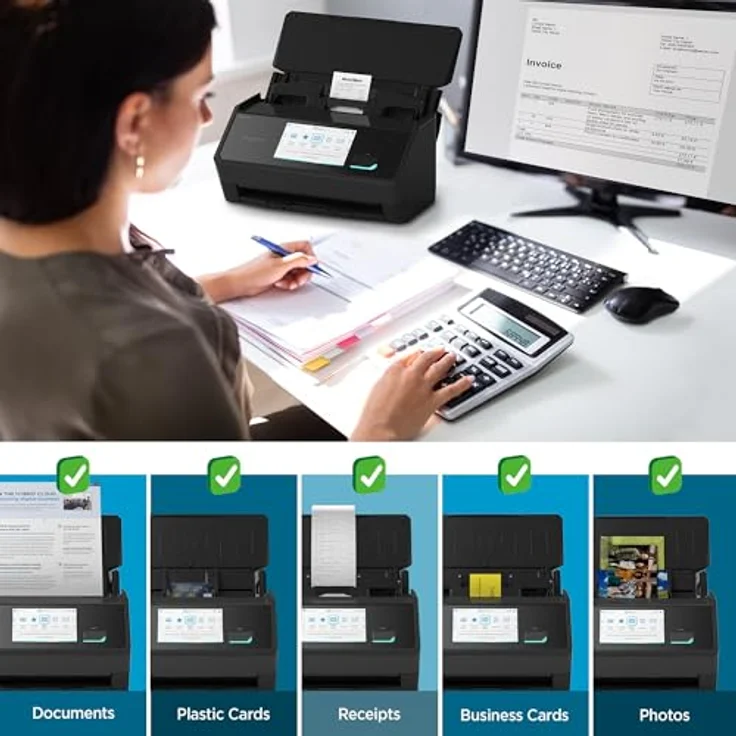 RICOH ScanSnap IX2500, ADF-Dokumentenscanner mit 45 Seiten/Min, Duplex-Scan, WLAN & USB, schwarz – Bild 16