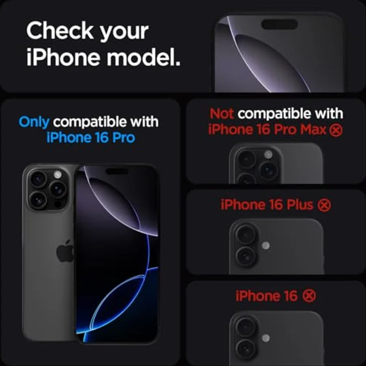 Spigen Glas.tR EZ Fit Schutzfolie kompatibel mit iPhone 16 Pro, 2 Stück, Kratzfest, 9H Härte Folie – Bild 2