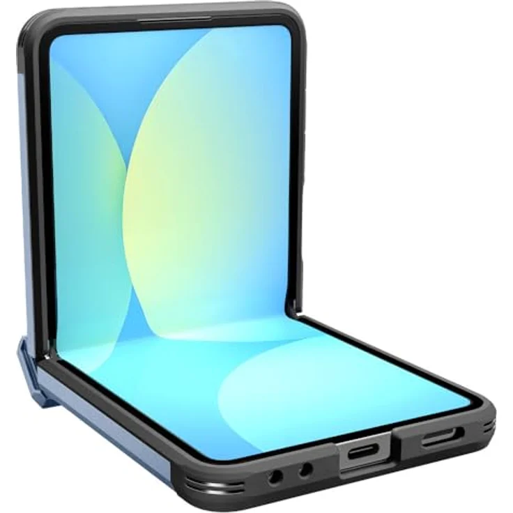 Spigen Tough Armor Pro MagFit Hülle für Samsung Galaxy Z Flip 7, MagSafe-kompatibel mit Kickstand und Scharnierschutz, Sierra Blue – Bild 4