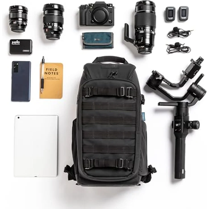 Tenba Sac à DOS Axis V2 16L, Rucksack für Kamera- und Tablet-Ausrüstung, Schwarz, mit RFID-Schutz und Airflow-Gurtsystem – Bild 5