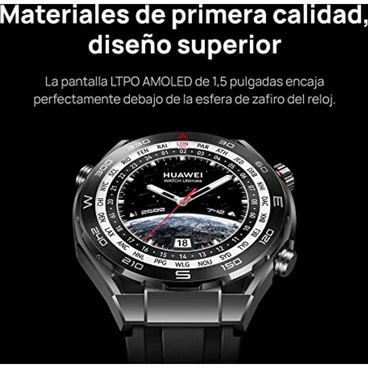 HUAWEI Watch Ultimate Smartwatch,1,5-Zoll LTPO AMOLED Display, Saphir-Zifferblatt, 100 m Tauchtechnik, Völlig Neuer Expeditionsmodus, 24/7 Gesundheitsmanagement, Voyage Blau – Bild 3