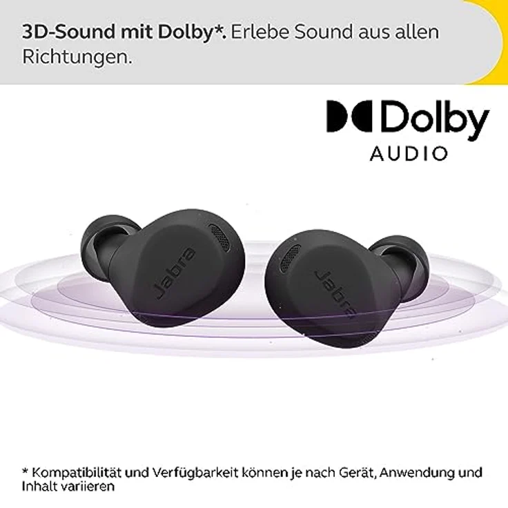 Jabra Elite 8 Active True Wireless Kopfhörer Bluetooth Sport Kopfhörer, Active Noise Cancelling, Dolby Surround Sound, Schwarz – Bild 3