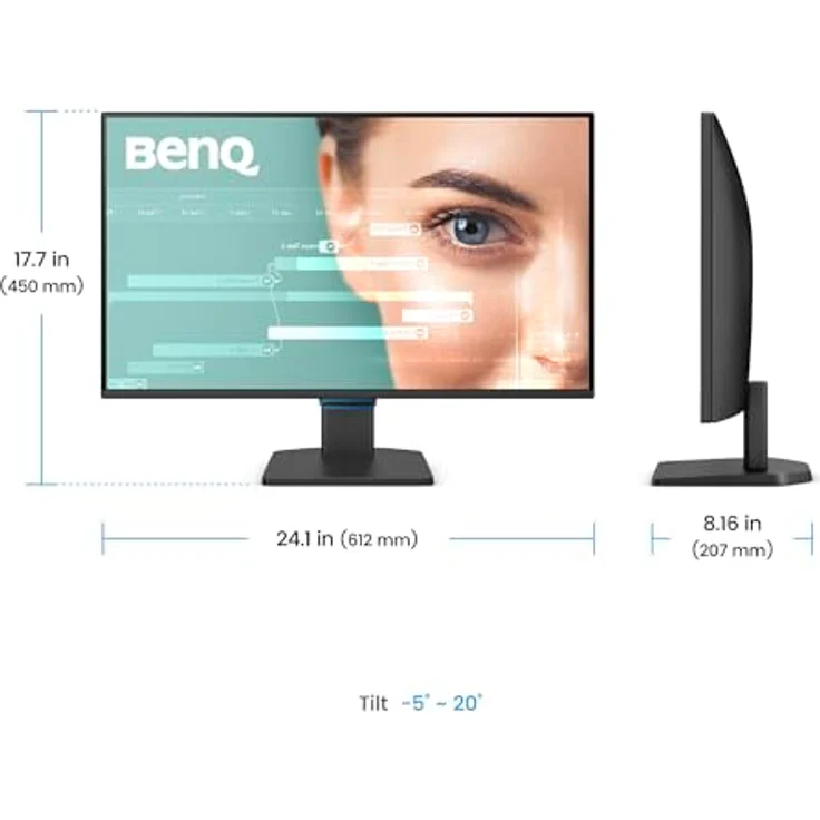 BenQ GW2790C, 27 Zoll FHD IPS Eye-Care-Monitor, 144 Hz, USB-C, flimmerfrei, Low Blue Light, ultraschmaler Rahmen, TÜV-zertifiziert – Bild 4