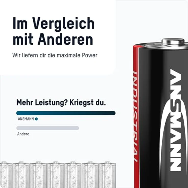ANSMANN Industrial Alkaline Batterie Baby C LR14 Longlife Alkalibatterie Industriebatterie für hohen Strombedarf (10er Pack) – Bild 4
