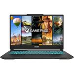 MSI Cyborg 15 Gaming-Laptop A13VF-862, 15,6" Full HD 144Hz, Intel Core i7-13620H, NVIDIA GeForce RTX 4060, 16GB RAM, 512GB SSD, Windows 11 Home, Schwarz, inkl. 1 Monat GamePass