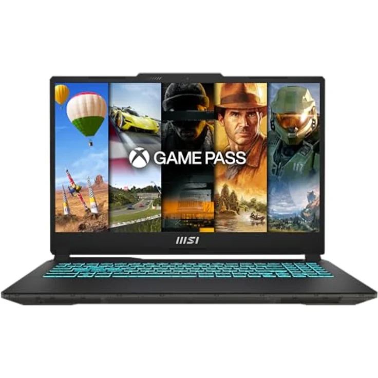 MSI Cyborg 15 Gaming-Laptop A13VF-862, 15,6" Full HD 144Hz, Intel Core i7-13620H, NVIDIA GeForce RTX 4060, 16GB RAM, 512GB SSD, Windows 11 Home, Schwarz, inkl. 1 Monat GamePass – Bild 1
