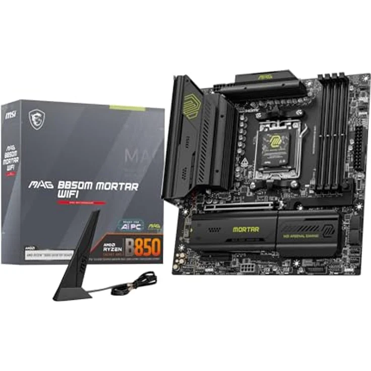MSI MAG B850M Mortar WiFi, Mainboard mit WiFi und M-ATX Formfaktor – Bild 1