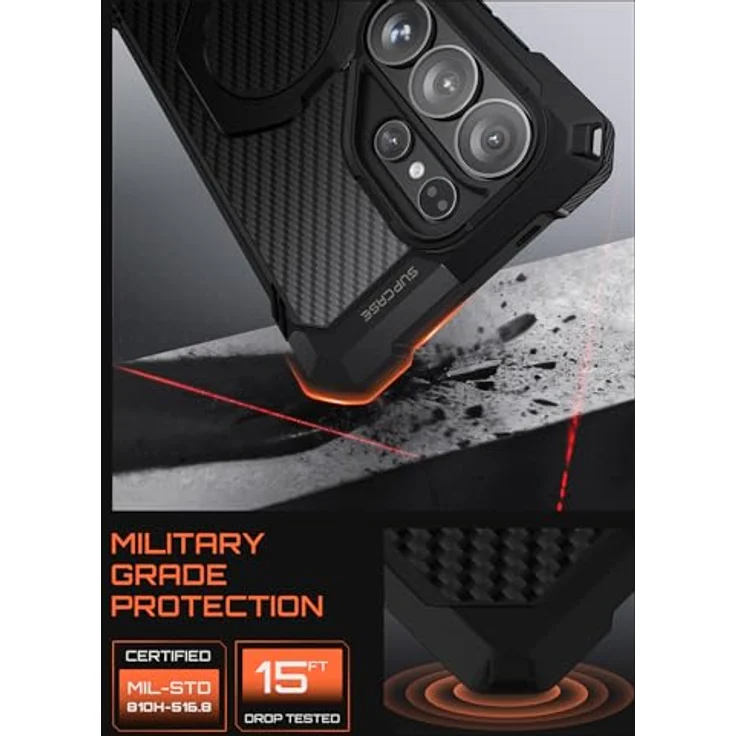 SUPCASE Unicorn Beetle Grip Hülle für Samsung Galaxy S26 Ultra 6.9'', MagSafe-kompatibel, Slim Design mit Ringhalter und stoßdämpfenden Kanten, Aramid material – Bild 5