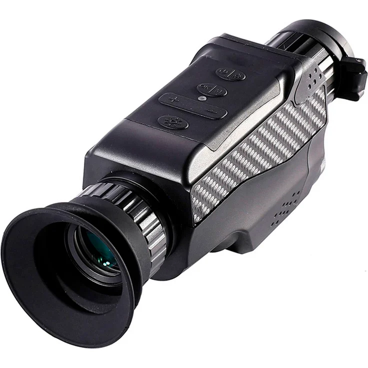Levenhuk Atom Digital DNM100, Nachtsichtgerät Monokular mit 4-fachem Zoom, integrierter IR-Beleuchtung und eingebautem Rekorder für Foto- und Videoaufnahmen