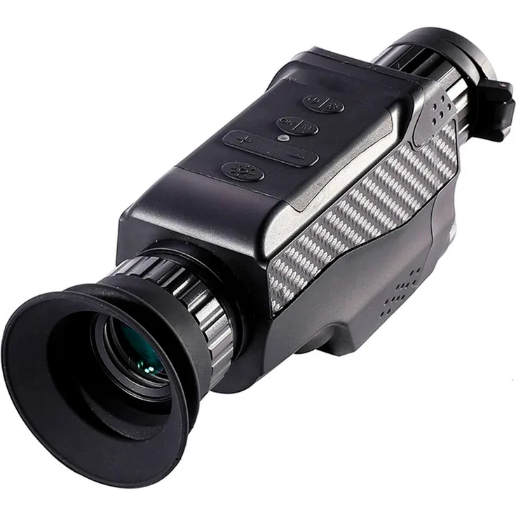 Levenhuk Atom Digital DNM100, Nachtsichtgerät Monokular mit 4-fachem Zoom, integrierter IR-Beleuchtung und eingebautem Rekorder für Foto- und Videoaufnahmen