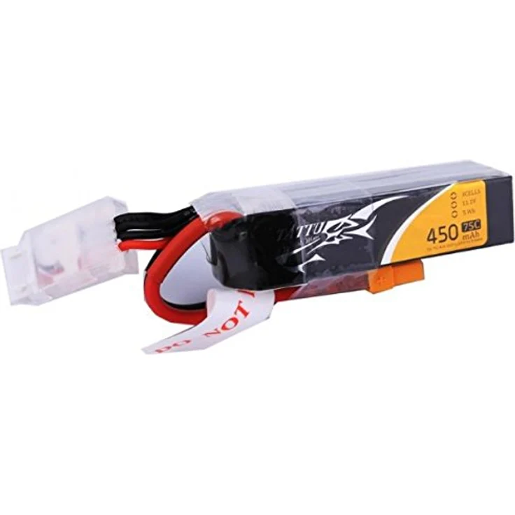 Gens Ace 3S1P LiPo-Akku 450 mAh 11,1 V 75C TATTU Long, Hochleistungsbatterie für Drohnen und RC-Modelle – Bild 1