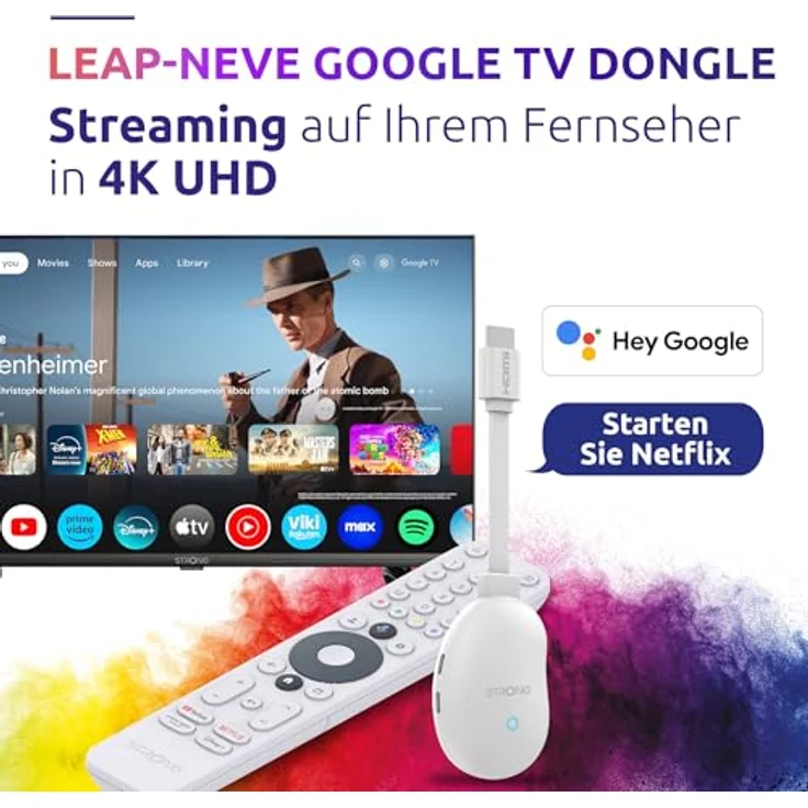 STRONG LEAP-Neve 4K UHD-Streaming-Dongle, Google TV-Dongle mit Android 12-Version – Bild 3