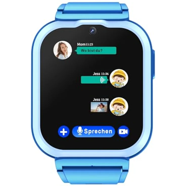 Onestyle SMW-Kids Smartwatch für Kinder, LBS-Tracking, GPS, AGPS, 4G, SOS, HD Videoanruf, 1,4" IPS-Farb-HD-Display, wasserdicht IPX7 – Bild 7