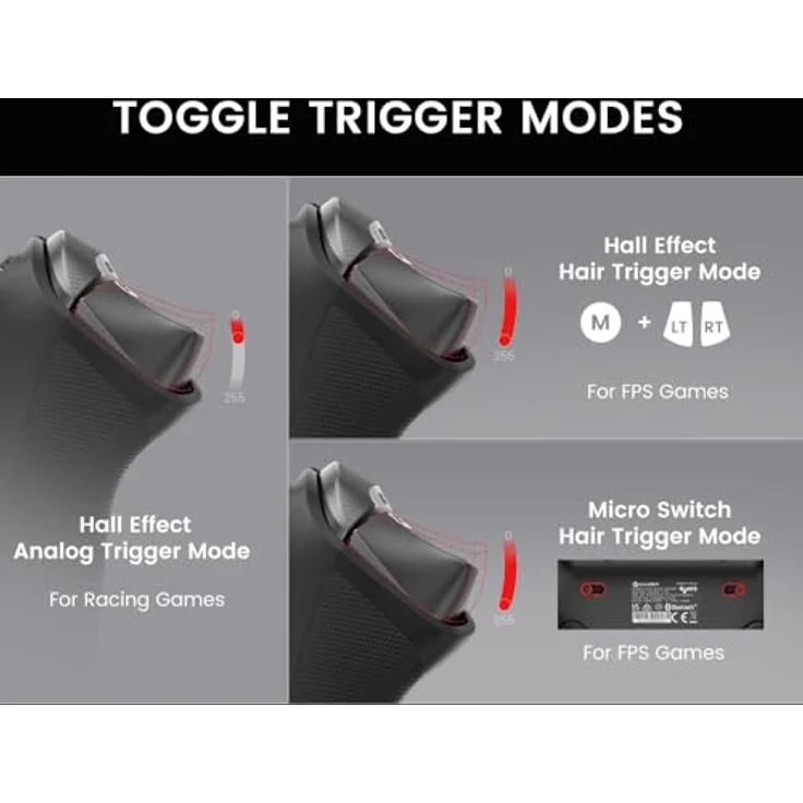 GameSir T3 Tarantula Pro, Wireless-Controller mit Hall-Effekt und 9 beweglichen Tasten für Nintendo – Bild 4