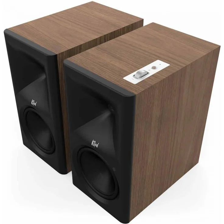 Klipsch The Sevens II, Aktive Regallautsprecher, 2-Wege, 2.0 Kanäle, Verkabelt & Kabellos, Frequenzbereich 39 - 25000 Hz, Walnuss