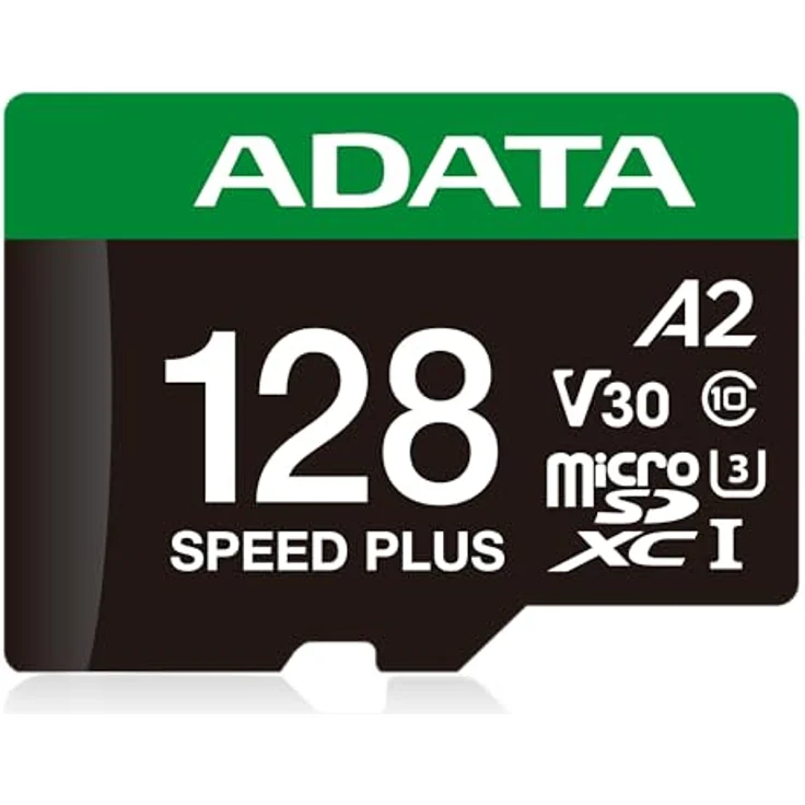 ADATA SPEED PLUS microSDXC 128 GB (UHS-I U3, Class 10, V30, A2) - Speicherkarte für Drohnen, Action-Kameras, 360-Grad-Fotografie, A2-Kompatibilität – Bild 1
