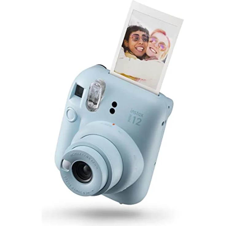 Fujifilm instax Mini 12, Sofortbildkamera mit 40 Aufnahmen, Pastellblau, automatische Belichtungssteuerung und integrierter Selfie-Spiegel – Bild 2