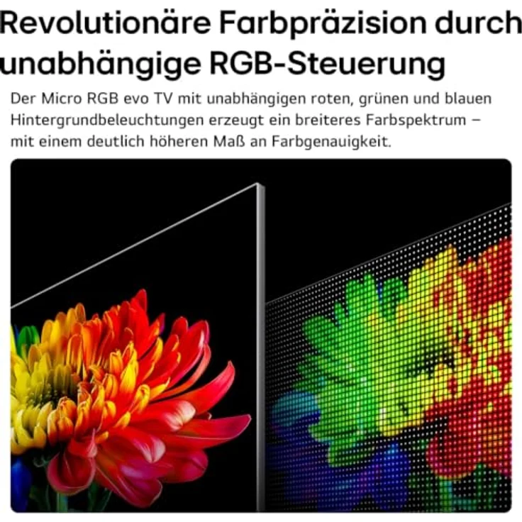 LG 75MRGB96B9B, 75 Zoll 4K Micro RGB evo AI TV mit α11 Gen3 4K AI-Prozessor, Dolby Vision, 165Hz VRR, webOS 26, Energieklasse E – Bild 4