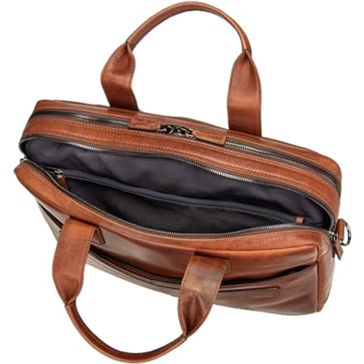 JOOP! Aktentasche Cerratano Pandion MHZ, Laptoptasche aus Leder, 40 x 28 x 10 cm, Coral, Herren – Bild 5