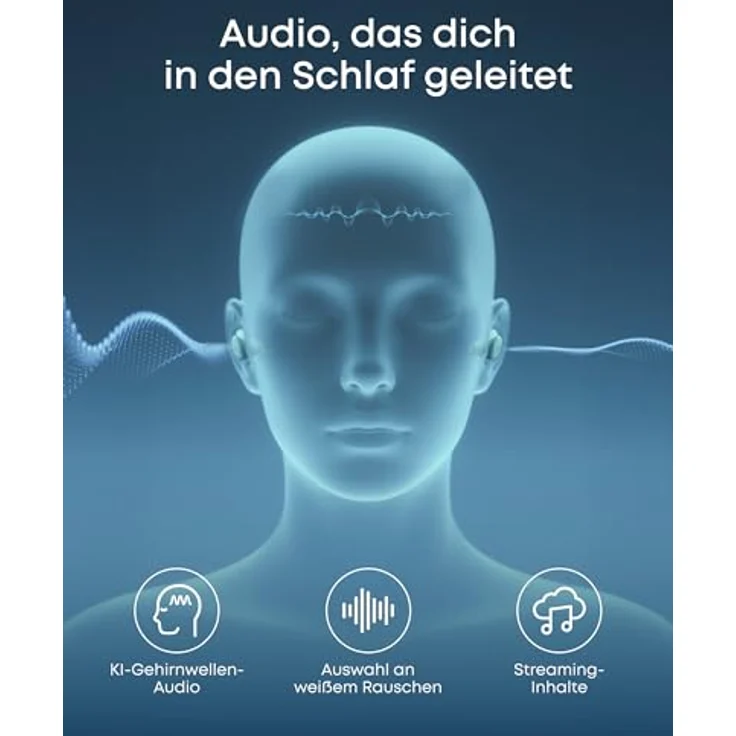 soundcore Sleep A30, Schlafkopfhörer mit intelligentem ANC und adaptiver Schnarchmaskierung, ultra-komfortabel für Seitenschläfer – Bild 4
