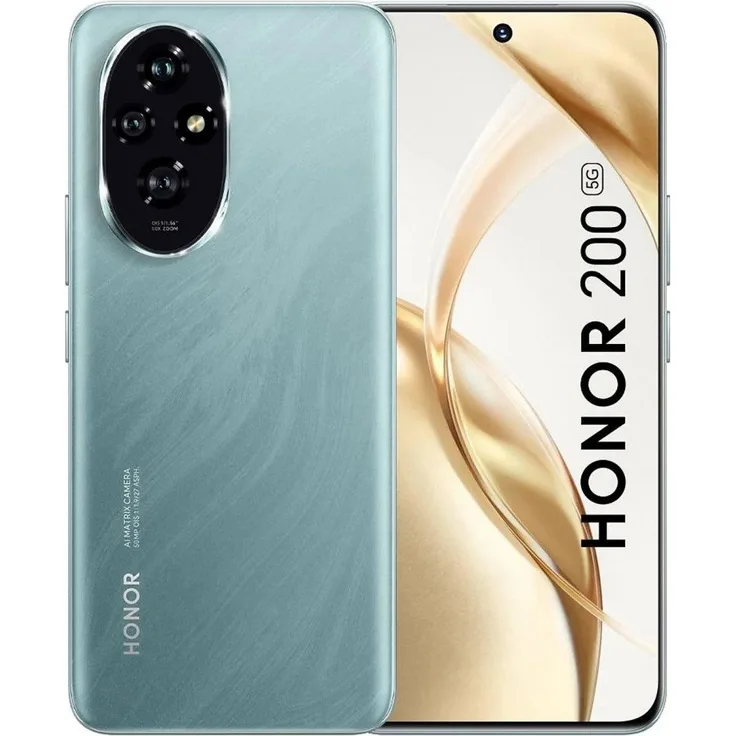 Honor 200 5G 512 GB / 12 GB - Smartphone - emerald green mit 6,7 Zoll OLED Display und Triple-Kamera