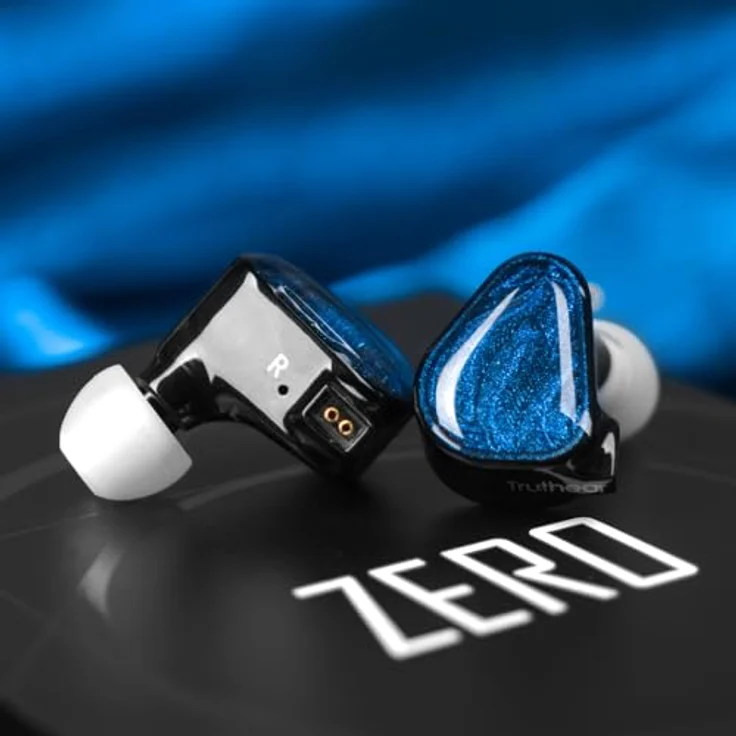 Truthear Zero, Kabelgebundene In-Ear Kopfhörer mit dualen dynamischen Treibern, blau – Bild 3