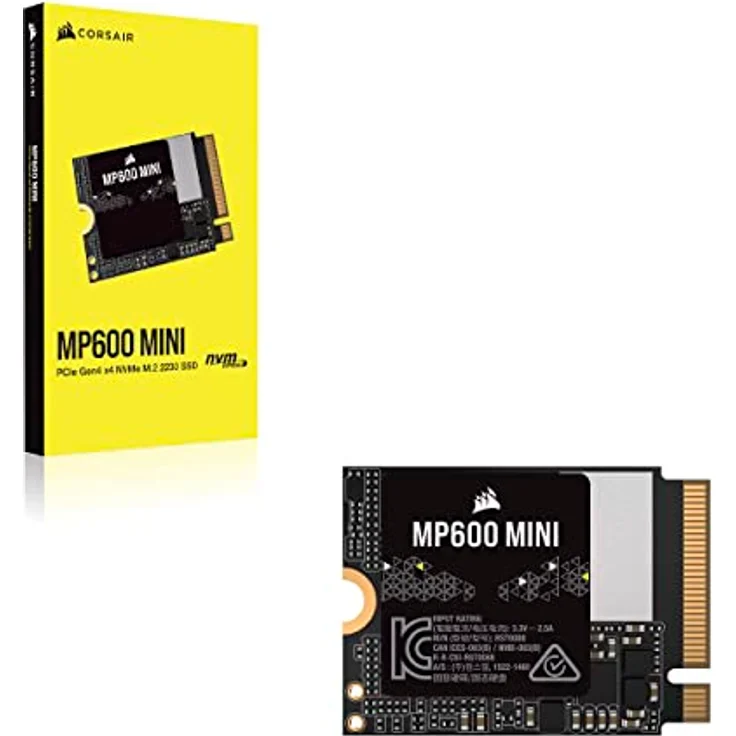 Corsair MP600 MINI 2TB NVMe PCIe M.2 2230 SSD (2000 GB, M.2 2230), SSD - Hochleistungs-SSD mit 2000 GB Speicherkapazität – Bild 6