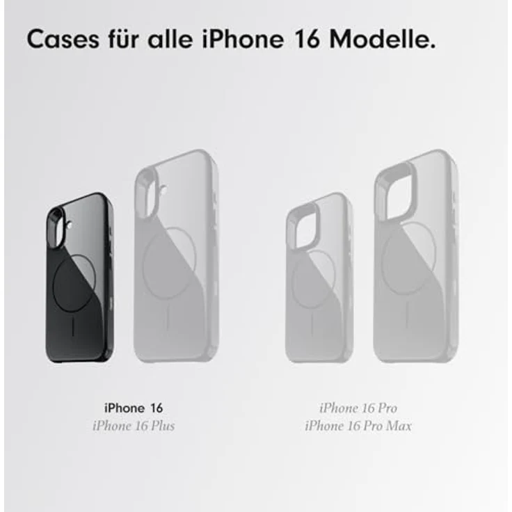 beats Case iPhone 16 - MagSafe, Kratzfeste Schutzhülle, passgenau, Innenfutter aus Mikrofaser - Samtschwarz – Bild 2