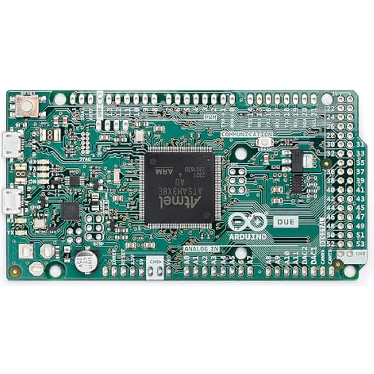 Arduino Due [A000056] - 32-Bit Entwicklungsboard mit ARM Cortex-M3, 512 KB Flash-Speicher, 54 digitale I/O-Pins und USB-Host-Funktion – Bild 2