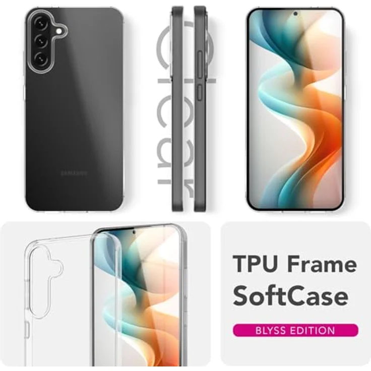 Nalia AirFlex Smartphone-Hülle für Samsung Galaxy A36/A56, Transparente TPU Silikon Hülle mit Anti-Gelb Effekt und Display- & Kameraschutz – Bild 7