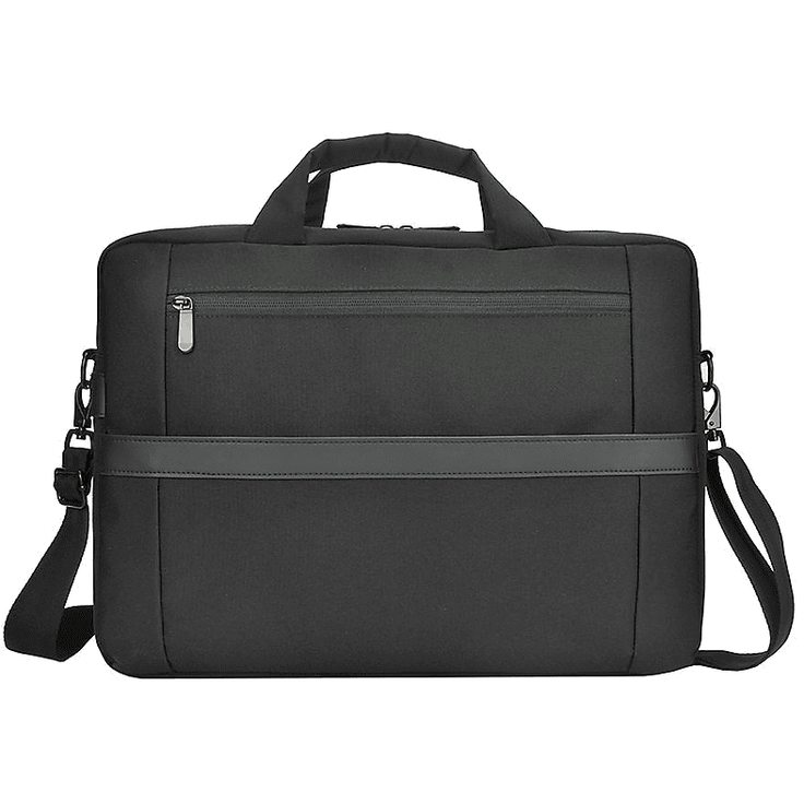 ISY INB-3156 Notebooktasche Umhängetasche für 15,6 Zoll Laptops, RPET, Schwarz