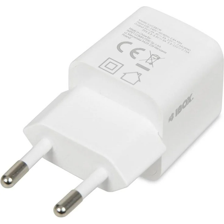iBox C-38 USB-C Ladegerät, PD30W (30W) mit Super Si Technologie, weiss