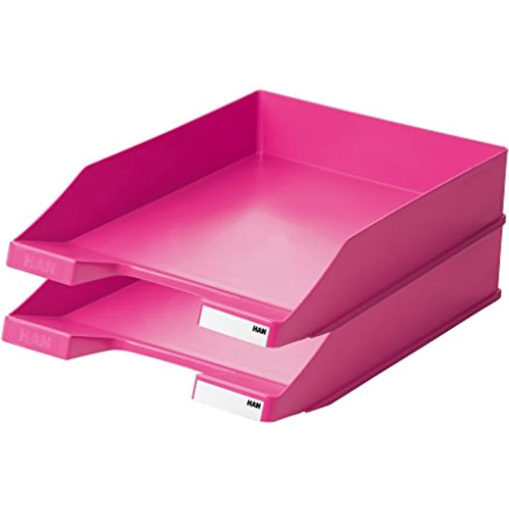 Han Briefablage 1027-x-56, Klassik, A4, pink, stapelbar, Kunststoff – Bild 2