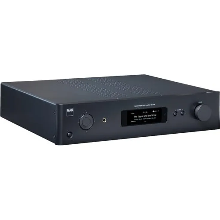 NAD C379 GRAPHITE AMP Vollverstärker, 300 Watt Digitalverstärker mit Bluetooth und HDMI, grau