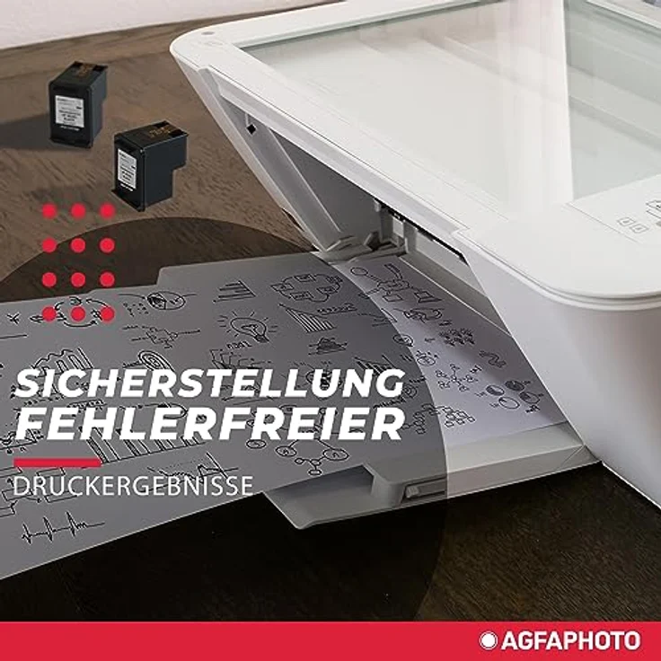 AgfaPhoto APHP302XLB nachgefüllt Tintenpatronen 1er Pack – Bild 2