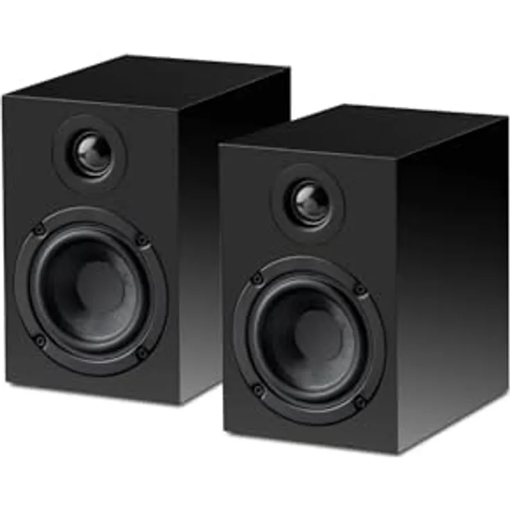 Pro-Ject Audio Systems Speaker Box 3 E (Schwarz) - 2-Wege-Bassreflexprinzip, resonanzfreies MDF-Gehäuse, magnetische Lautsprecherabdeckung